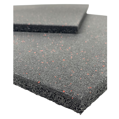 red speckled rubber floor tiles from Exersci
