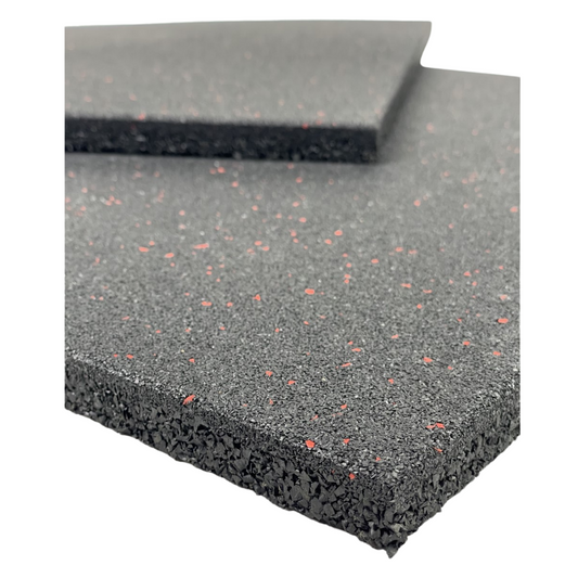 red speckled rubber floor tiles from Exersci