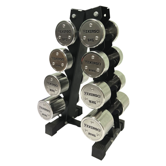steel dumbbell set from Exersci
