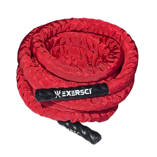 Exersci® Covered Battle Rope with Anchor Set