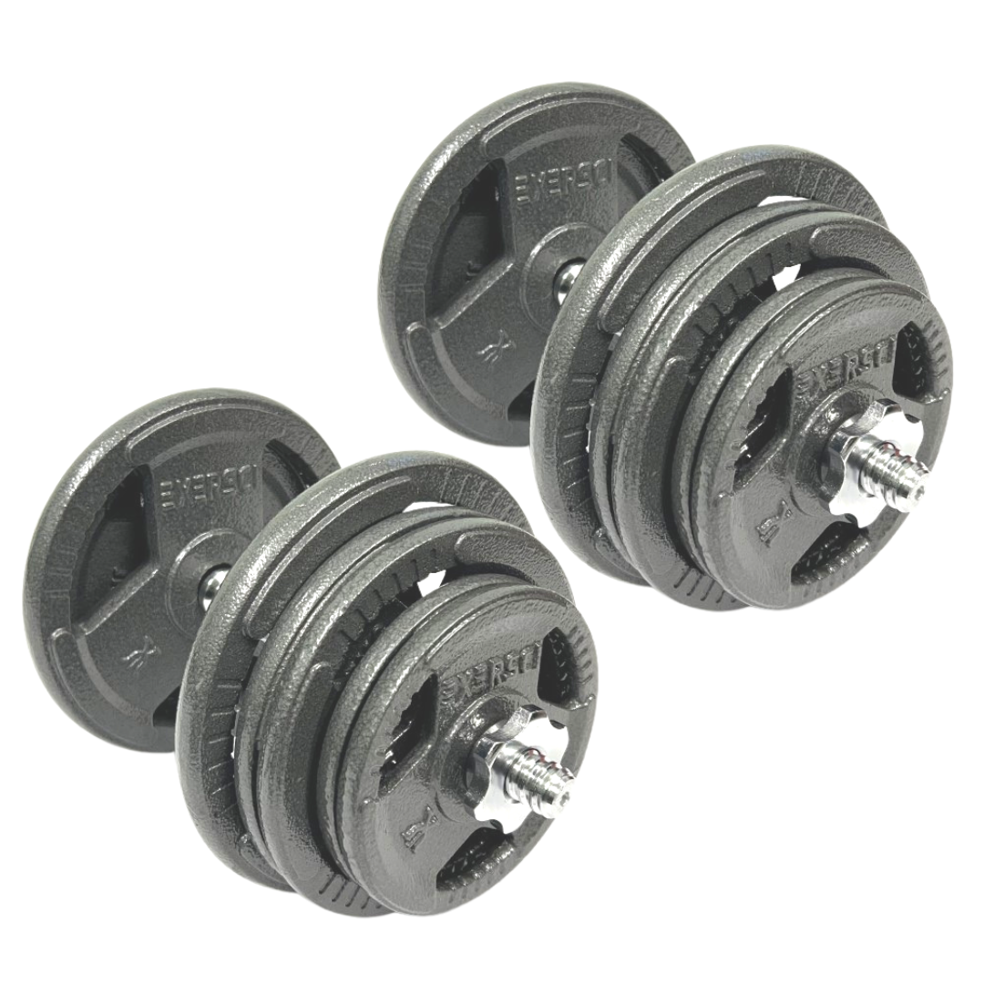 Exersci® Cast Iron Adjustable Dumbbells