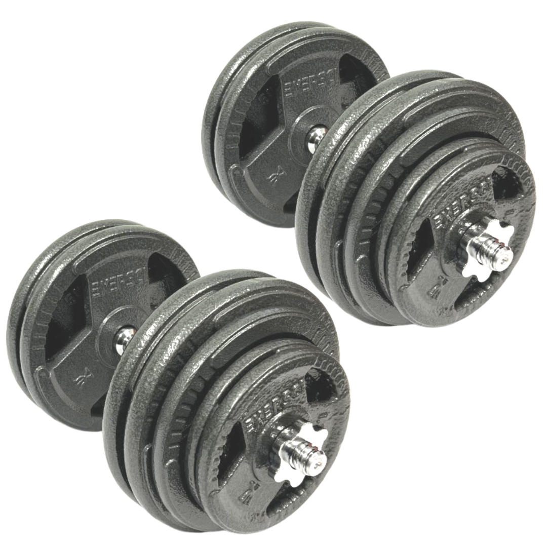 Exersci® Cast Iron Adjustable Dumbbells