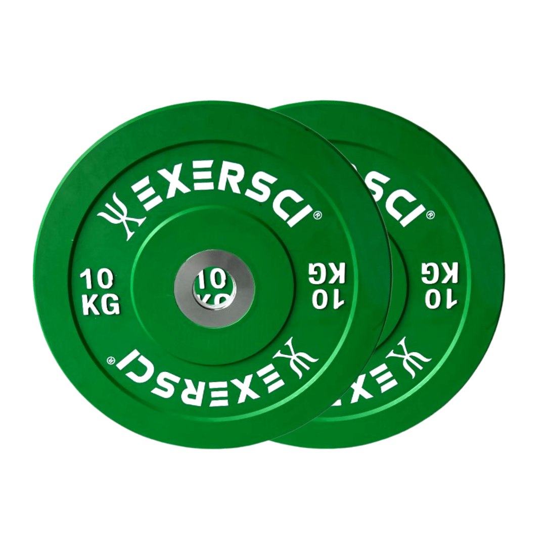 Exersci® Narrow Coloured Olympic Bumper Plates (Pair)