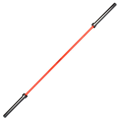 Exersci® Limited Edition 7ft 20kg Red & Black Olympic Barbell + 2 x Free Spring Collars
