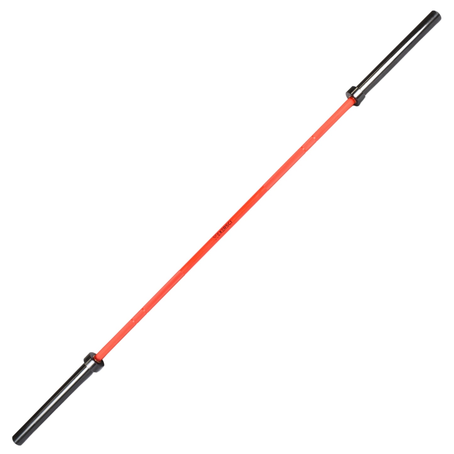 Exersci® Limited Edition 7ft 20kg Red & Black Olympic Barbell + 2 x Free Spring Collars