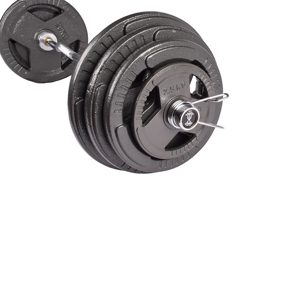 Gym Equipment Tri-Grips Rubber Coated Weight Plates Fitness Equipmen