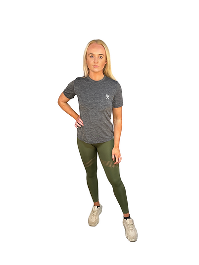 Exersci® Performance Short Sleeve Grey Top