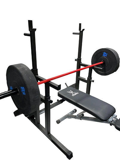 Exersci® Premium Squat Rack with Bench Support