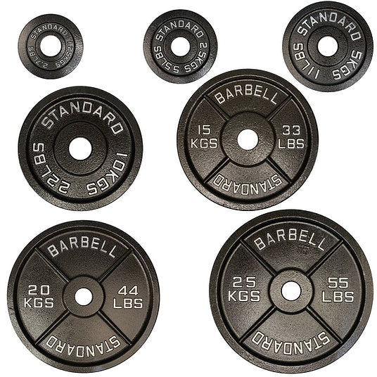 Exersci® Premium Retro 2" Cast Iron Weight Plates (Pair)