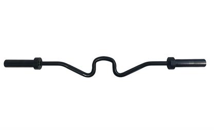 Exersci® 4ft 10kg Olympic Exaggerated EZ Bar + Free Spring Collars