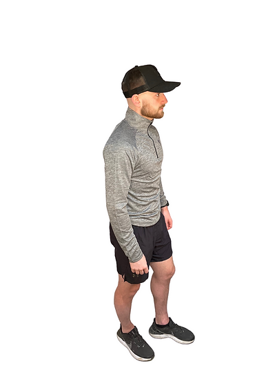 Exersci® Tech ⅓ Zip Long Sleeve Grey