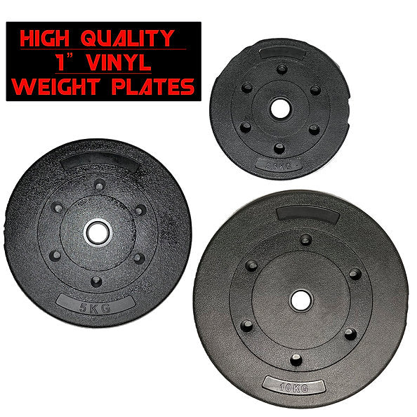 Exersci® 1" Vinyl Cement Weight Plates