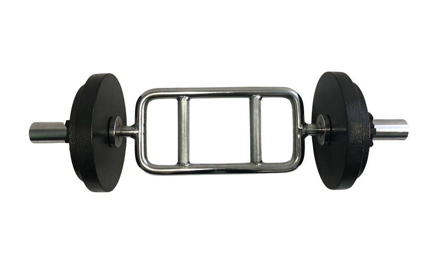 Exersci® 12kg Olympic Hammer Curl Bar +2 x Free Spring Collars