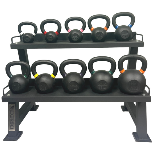 Exersci Kettlebell Bundle with Storage Rack (4-28kg)