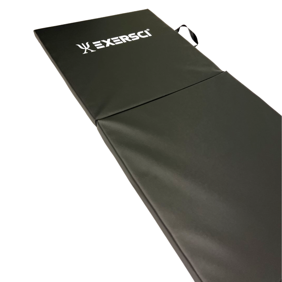 Exersci® Thick Folding Gym Mat Open Black