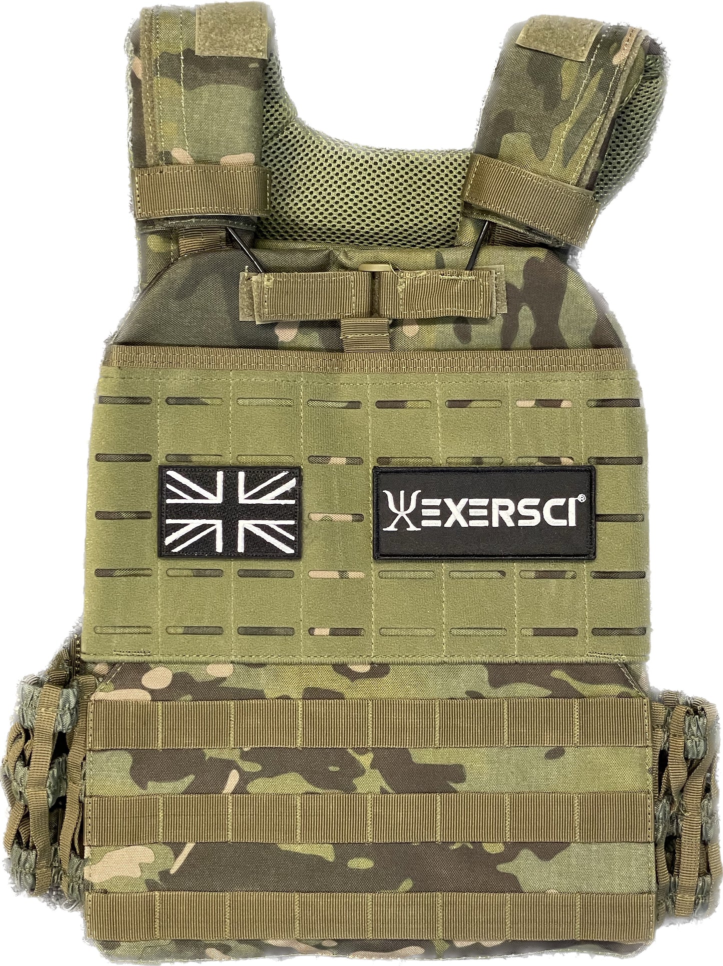 Green Camo Exersci Tactical Weighted Vest