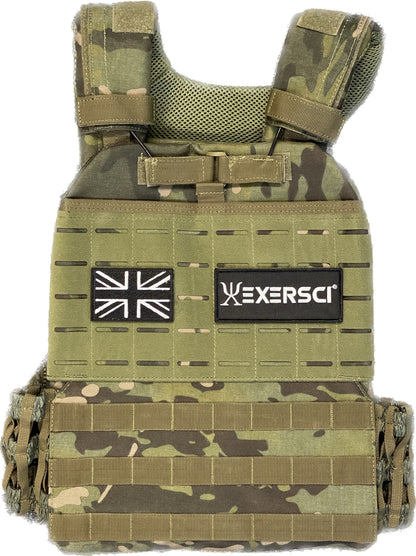 Green Camo Exersci Tactical Weighted Vest