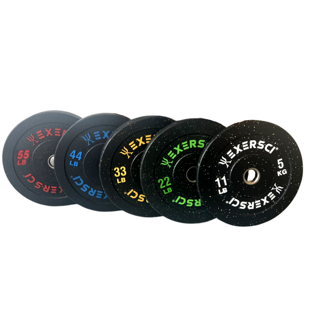 Crumb Rubber Olympic Bumper Plates from Exersci