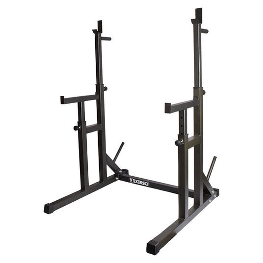 Exersci® Premium Squat Rack with Bench Support
