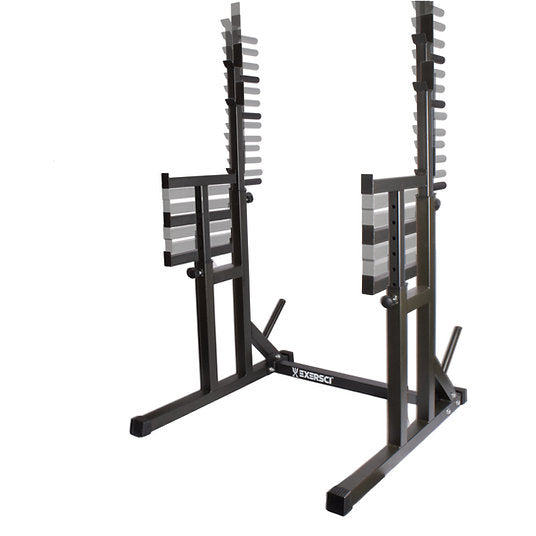 Exersci® Premium Squat Rack with Bench Support