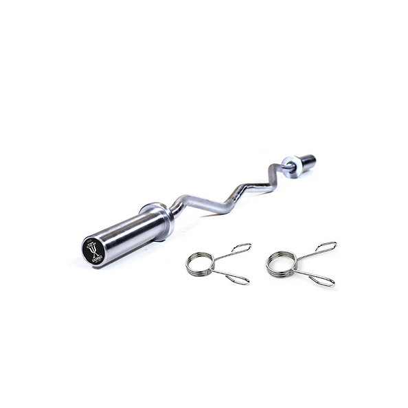 thumbnail image 2 of Papababe Olympic Bar 7-Foot Solid Chrome Barbell Weights Lifting Power Lifting (2-inch 45lb) - Atlanta Fitness Repair 2 of 13